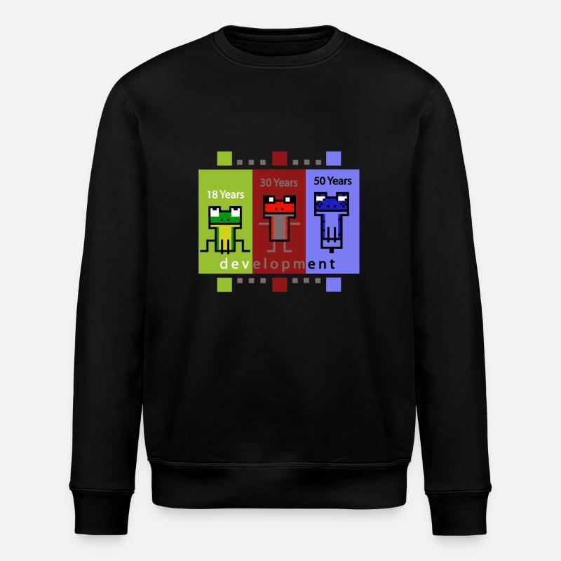 FrogDevelopment - Stanley/Stella ROLLER Unisex Organic Sweatshirt - black