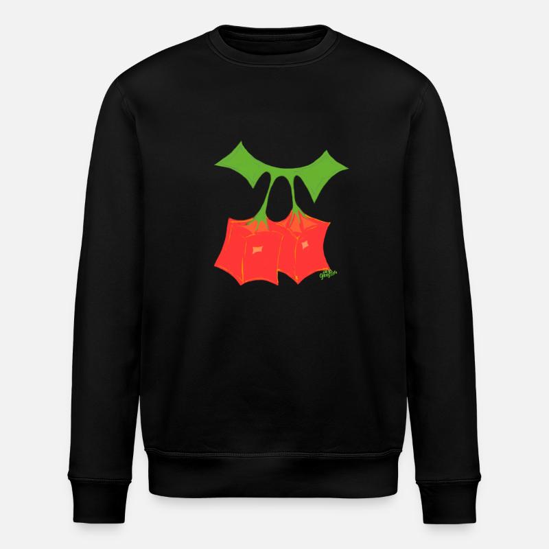 Hyperbolische Kirschen - Stanley/Stella Unisex Bio-Sweatshirt ROLLER - Schwarz