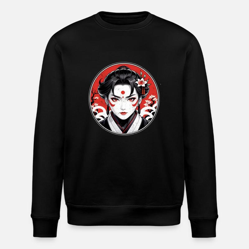 Samurai Warrior - Japan - Demon - Stanley/Stella ROLLER Unisex Organic Sweatshirt - black