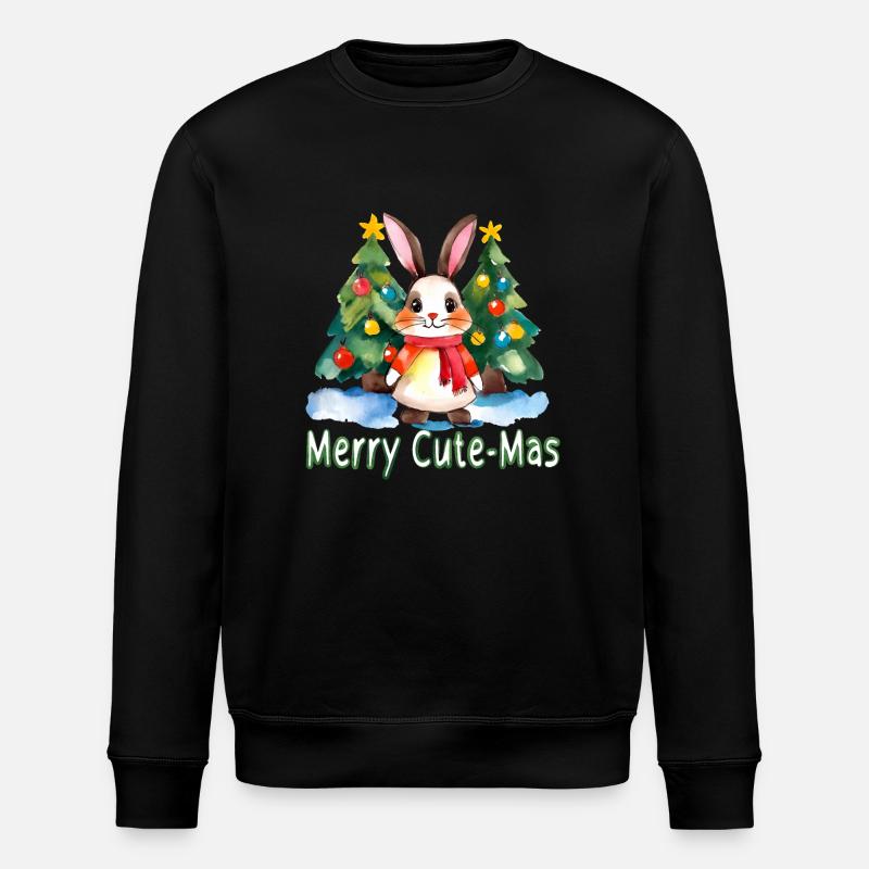 Joyeux lapin mignon - Sweat bio ROLLER Stanley/Stella Unisexe - noir