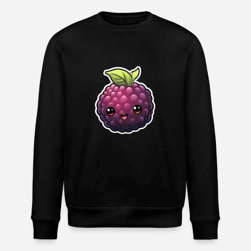Brombeere süß Animestil - Stanley/Stella Unisex Bio-Sweatshirt ROLLER - Schwarz