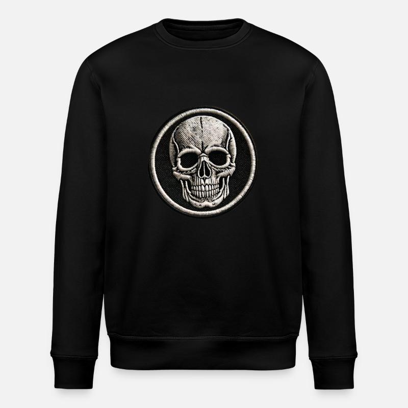 skull - Stanley/Stella ROLLER Unisex Organic Sweatshirt - black