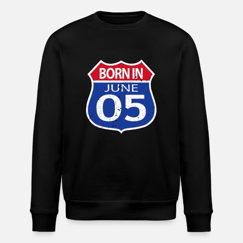 Jahrgang Juni 2005 - Stanley/Stella Unisex Bio-Sweatshirt ROLLER - Schwarz