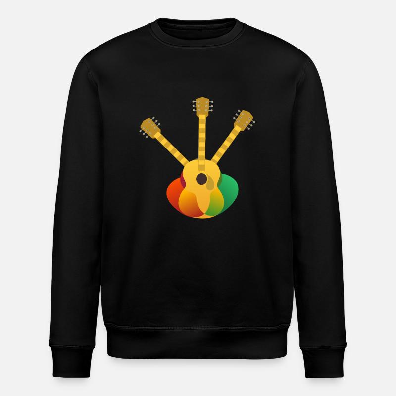 abstrait trois guitare acoustique - Sweat bio ROLLER Stanley/Stella Unisexe - noir
