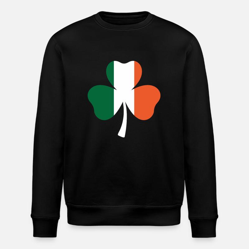 Drapeau irlandais Trèfle Saint-Patrick - Sweat bio ROLLER Stanley/Stella Unisexe - noir