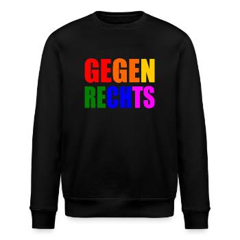 Gegen rechts - Stanley/Stella Unisex Bio-Sweatshirt ROLLER - Schwarz - Vorne - Nik (191cm)