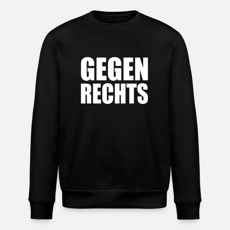 Gegen rechts - Stanley/Stella Unisex Bio-Sweatshirt ROLLER - Schwarz