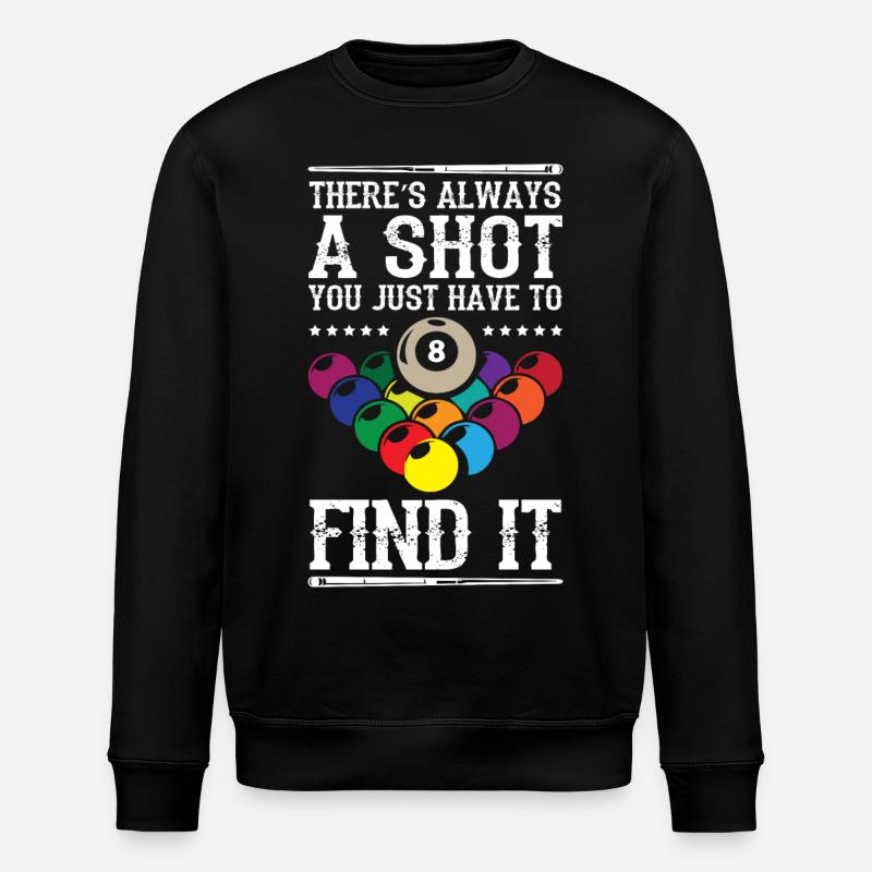 A Shot Billiard - Stanley/Stella Unisex Bio-Sweatshirt ROLLER - Schwarz