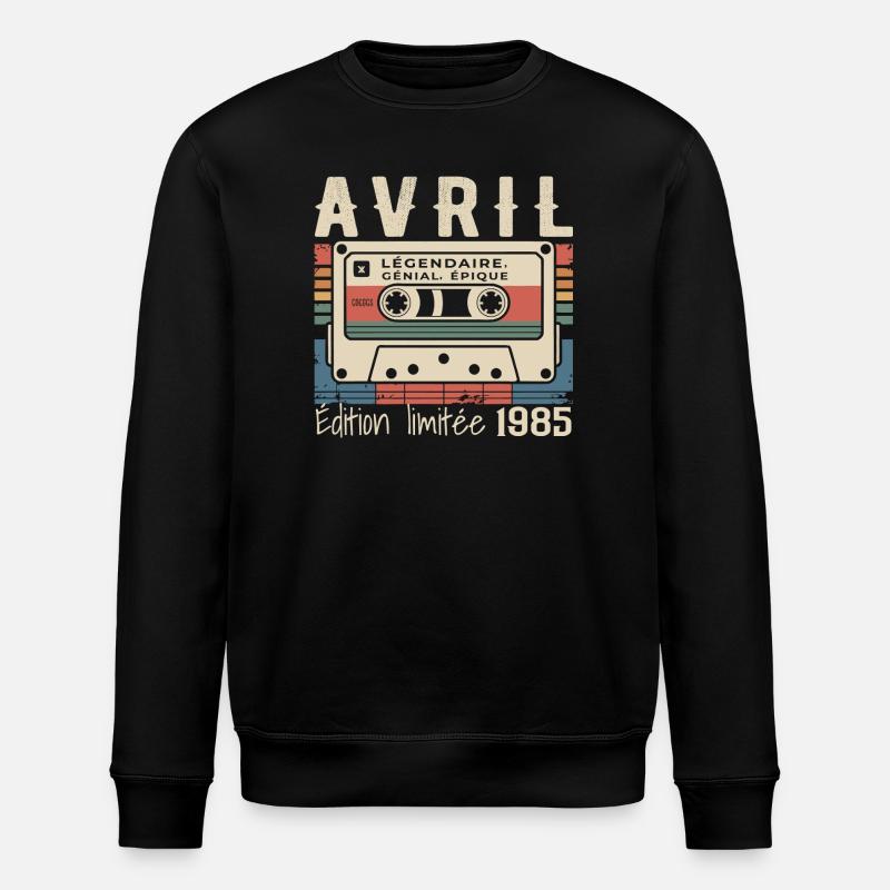 April 1985 April 1985 - Stanley/Stella Unisex Bio-Sweatshirt ROLLER - Schwarz