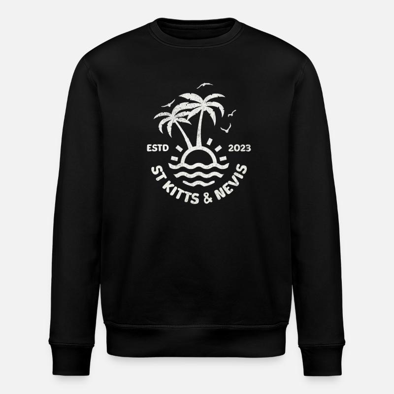St Kitts et Nevis - Sweat bio ROLLER Stanley/Stella Unisexe - noir