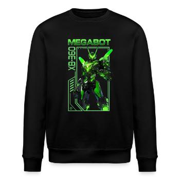 Spielkonsole MegaBot XB-360 – Anime Shirt - Stanley/Stella Unisex Bio-Sweatshirt ROLLER - Schwarz - Vorne - Nik (191cm)