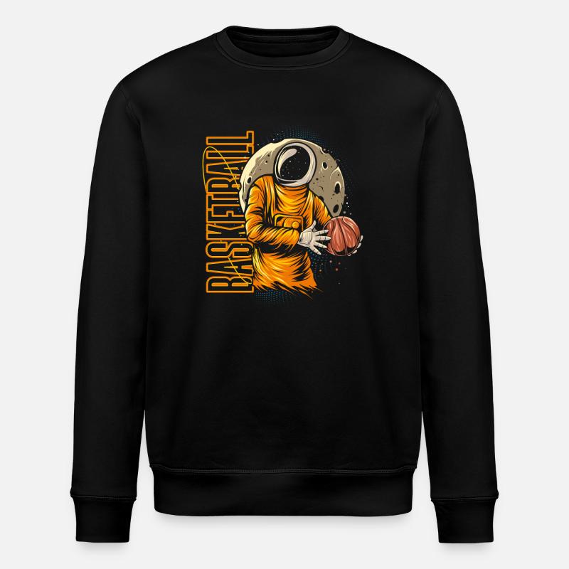 Basketball Astronaut - Stanley/Stella Unisex Bio-Sweatshirt ROLLER - Schwarz