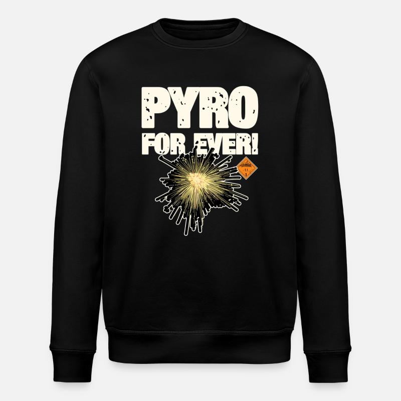 Pyro Pyro - Stanley/Stella ROLLER Unisex Organic Sweatshirt - black