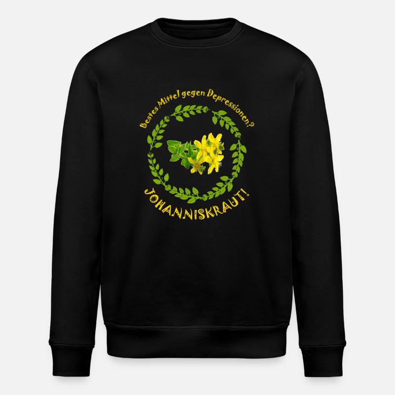 depressionen johanniskraut - Stanley/Stella Unisex Bio-Sweatshirt ROLLER - Schwarz