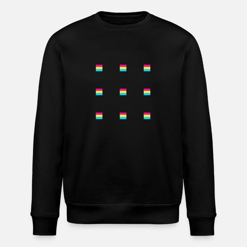 Pansexual Flags - Stanley/Stella ROLLER Unisex Organic Sweatshirt - black