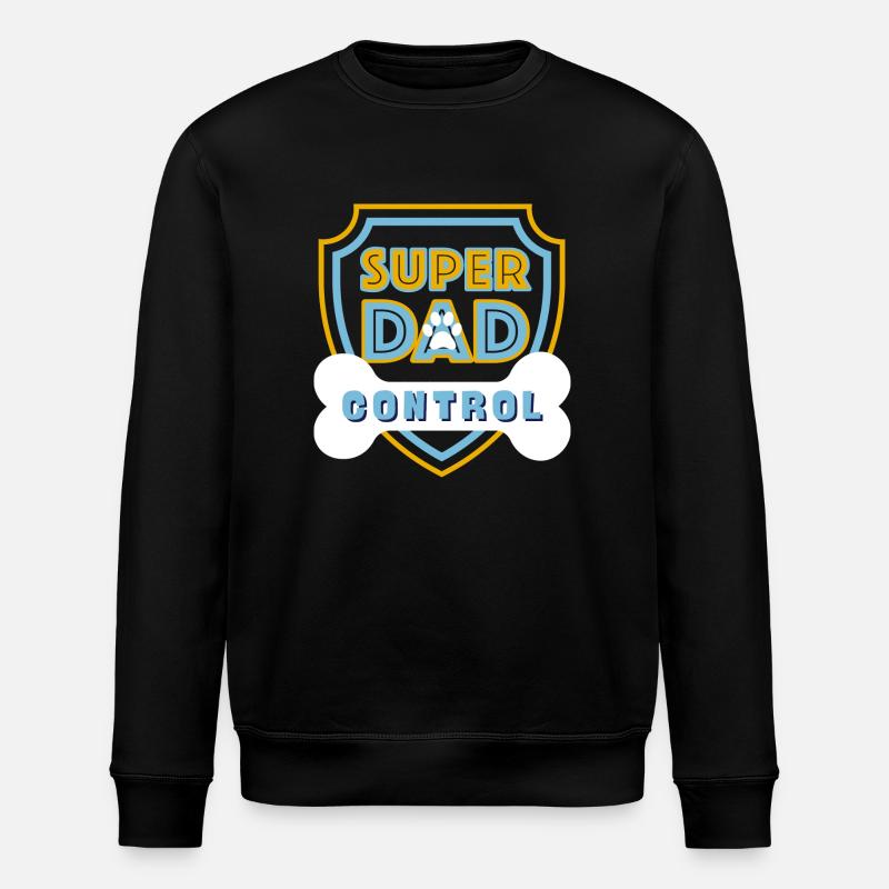 Super Dad Control Bleu Clair - Sweat bio ROLLER Stanley/Stella Unisexe - noir