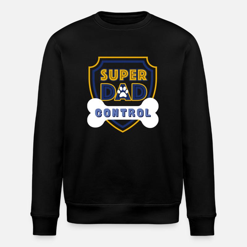 Super Dad Control Dark Blue - Stanley/Stella Unisex Bio-Sweatshirt ROLLER - Schwarz
