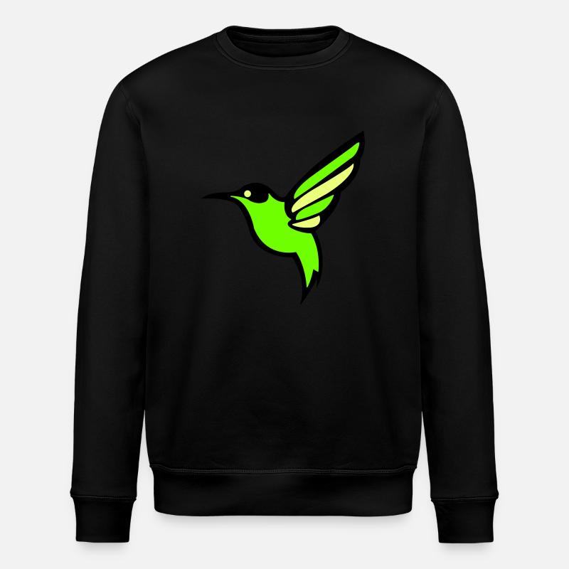 Silhouette d'oiseau colibri - Sweat bio ROLLER Stanley/Stella Unisexe - noir