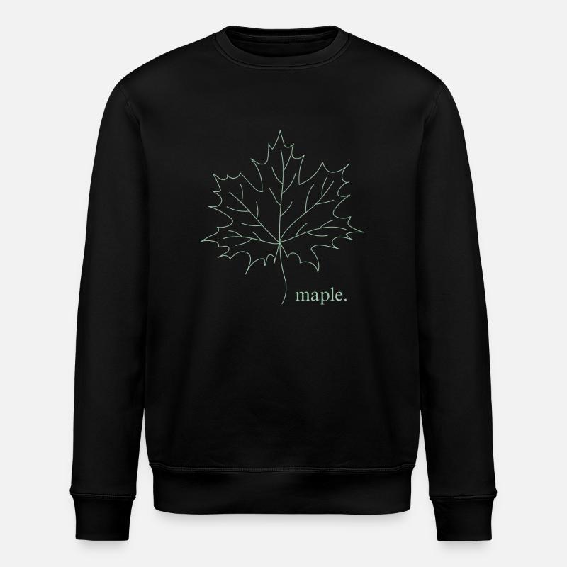 Maple. - Stanley/Stella ROLLER Unisex Organic Sweatshirt - black