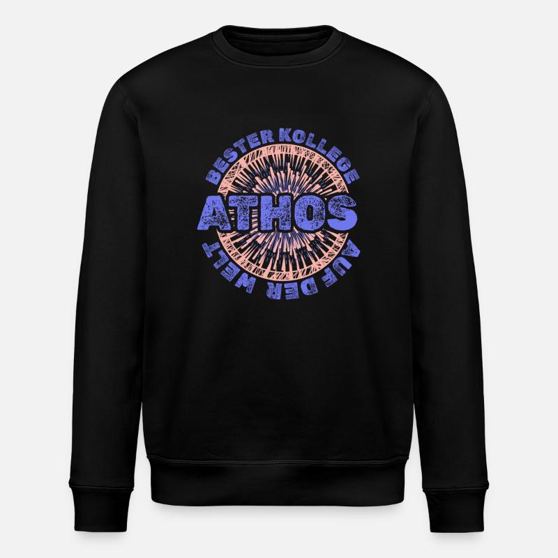 Gift for Athos - Stanley/Stella ROLLER Unisex Organic Sweatshirt - black