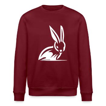 Süsses Oster Hase Kaninchen Portrat - Stanley/Stella Unisex Bio-Sweatshirt ROLLER - Burgunderrot - Vorne - Nik (191cm)
