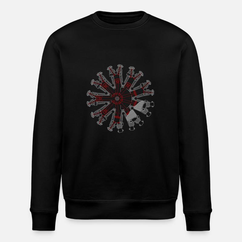 Sternmotor - Stanley/Stella Unisex Bio-Sweatshirt ROLLER - Schwarz