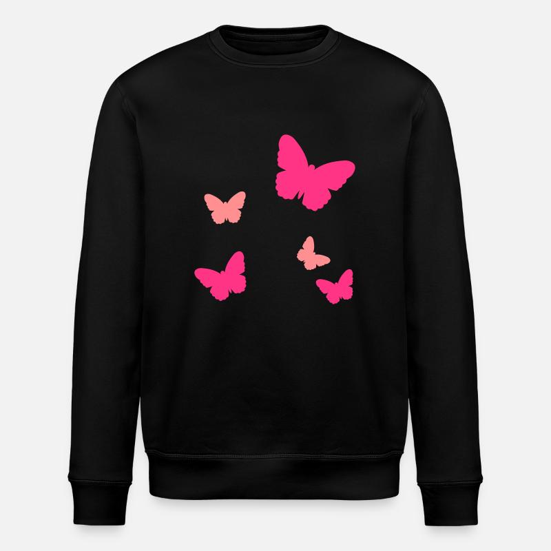 Schmetterlinge - Stanley/Stella Unisex Bio-Sweatshirt ROLLER - Schwarz