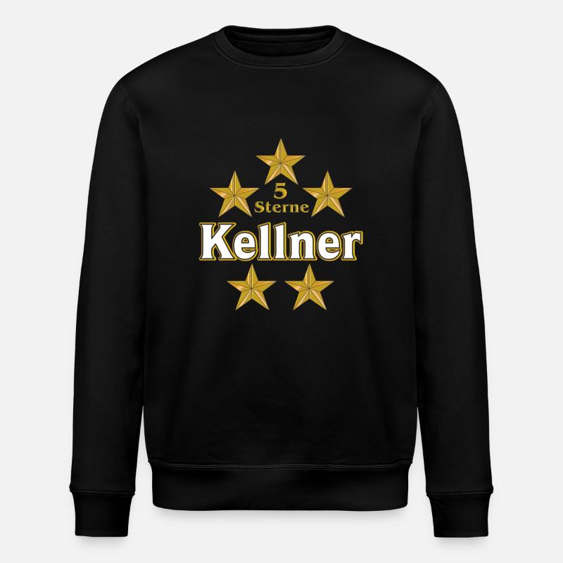 Vom Grafik Designer-- Kellner - Stanley/Stella Unisex Bio-Sweatshirt ROLLER - Schwarz