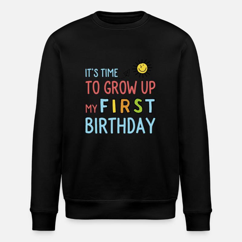 Drôles premiers dictons d'anniversaire - Sweat bio ROLLER Stanley/Stella Unisexe - noir
