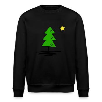 Fir tree - Stanley/Stella ROLLER Unisex Organic Sweatshirt - black - Front - Nik (191cm)
