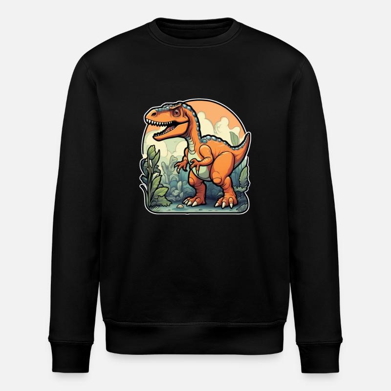 dinosaure dessin animé - Sweat bio ROLLER Stanley/Stella Unisexe - noir