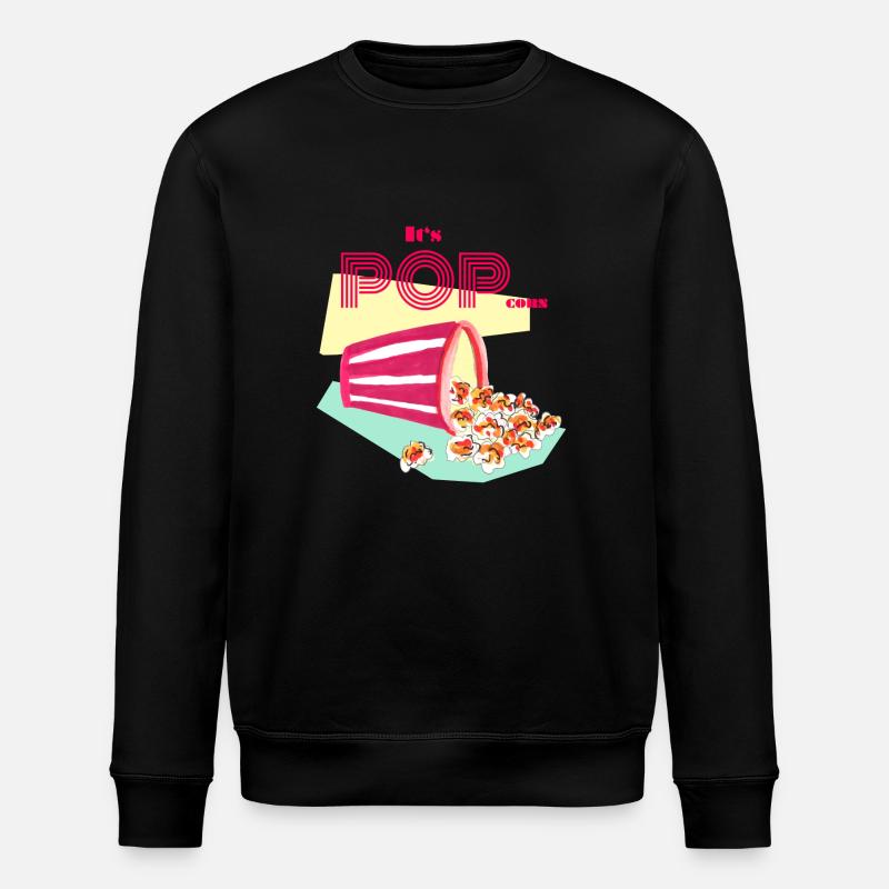 C’est POPcorn ! - Sweat bio ROLLER Stanley/Stella Unisexe - noir