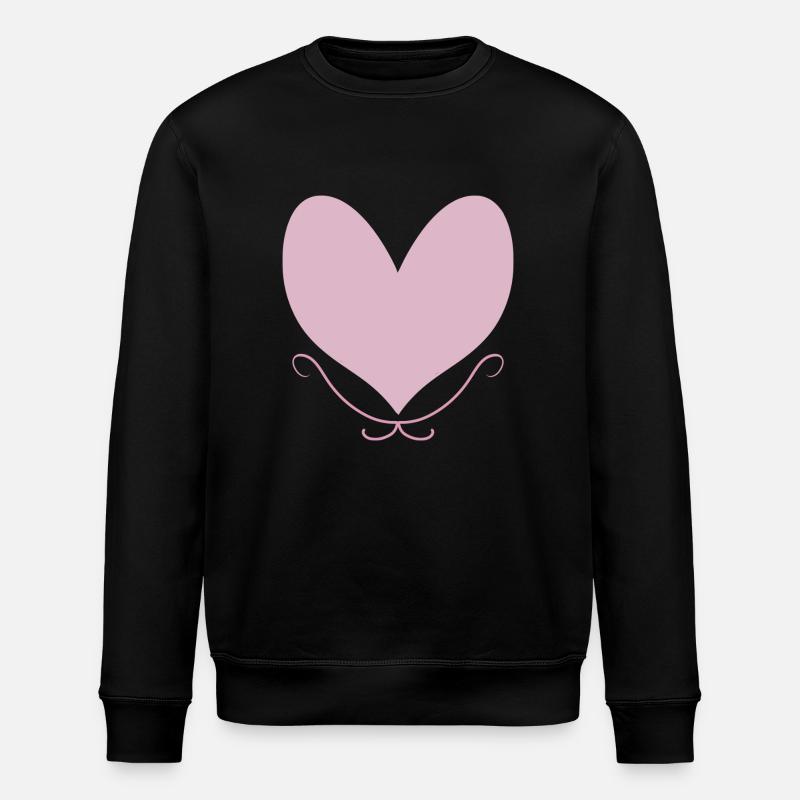 ROSES HERZ - Stanley/Stella Unisex Bio-Sweatshirt ROLLER - Schwarz