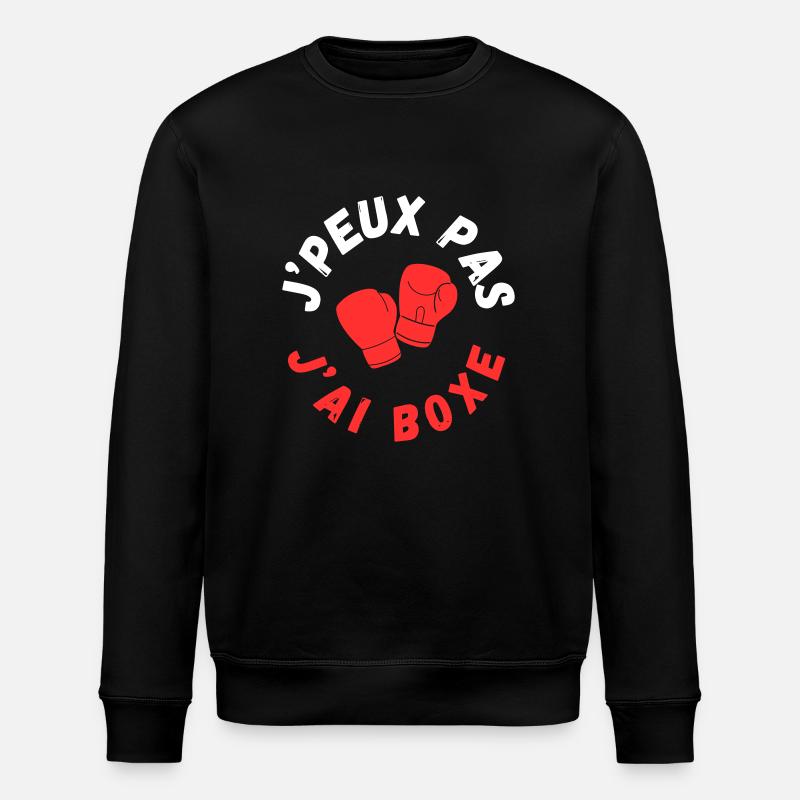 J'PEUX PAS J 'AI BOXE - Sweat bio ROLLER Stanley/Stella Unisexe - noir
