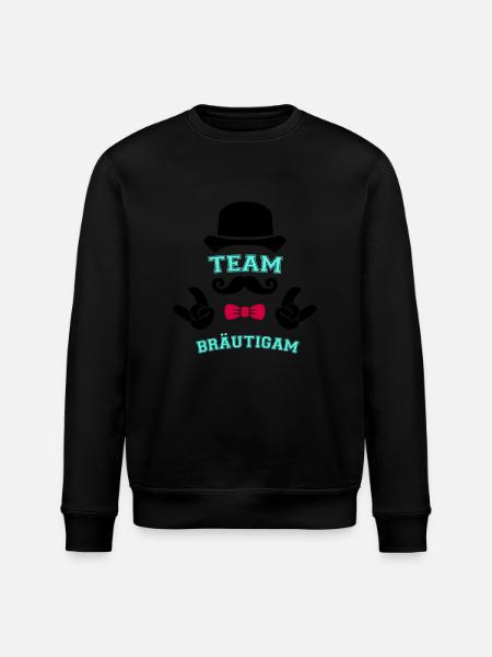 Team Groom - Stanley/Stella ROLLER Unisex Organic Sweatshirt - black