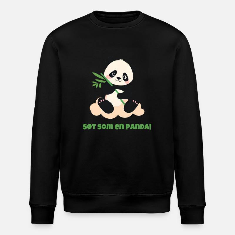 Mignon comme un panda ! - Sweat bio ROLLER Stanley/Stella Unisexe - noir