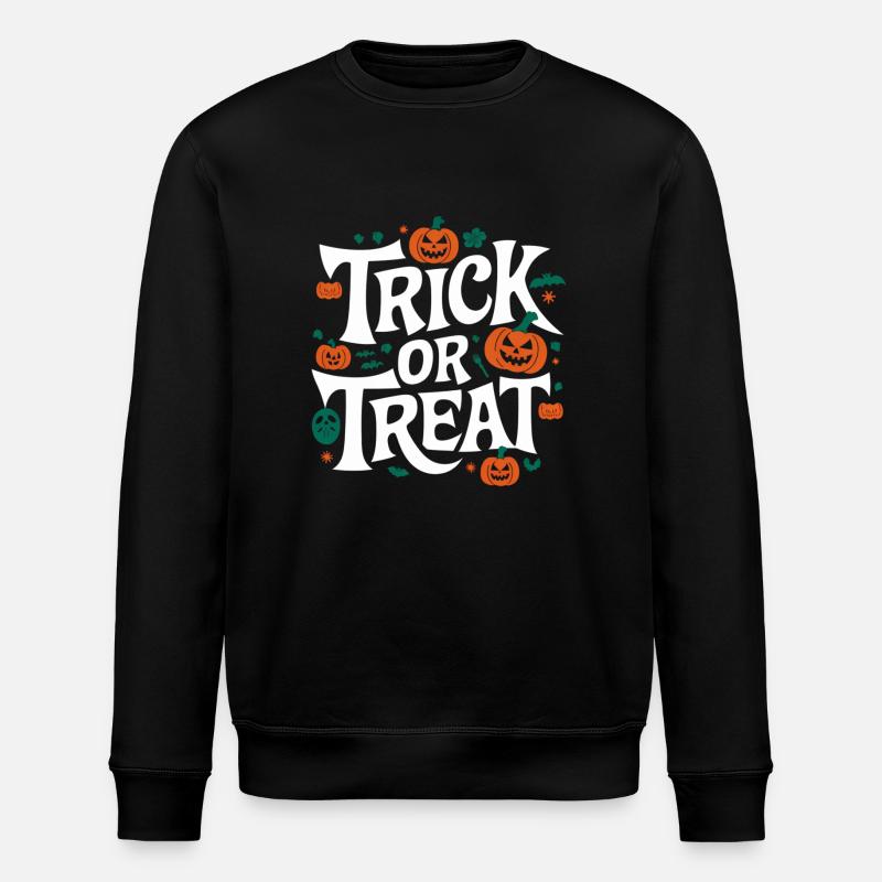 Trick or Treat - Stanley/Stella Unisex Bio-Sweatshirt ROLLER - Schwarz