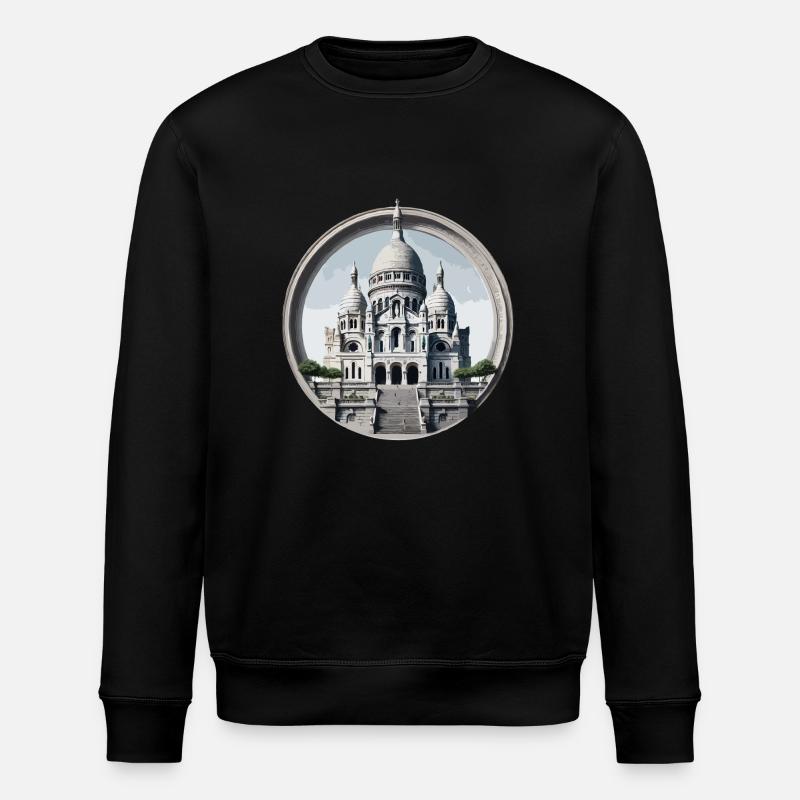Basilique du Sacré Cœur - Stanley/Stella ROLLER Unisex Organic Sweatshirt - black