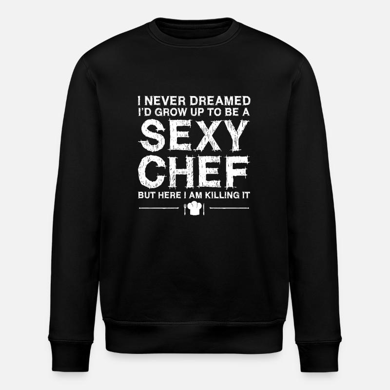 Chef Sexy Cooking - Stanley/Stella Unisex Bio-Sweatshirt ROLLER - Schwarz