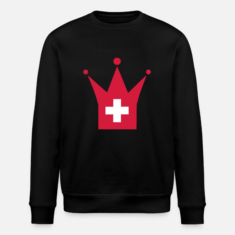 Suisse - Sweat bio ROLLER Stanley/Stella Unisexe - noir