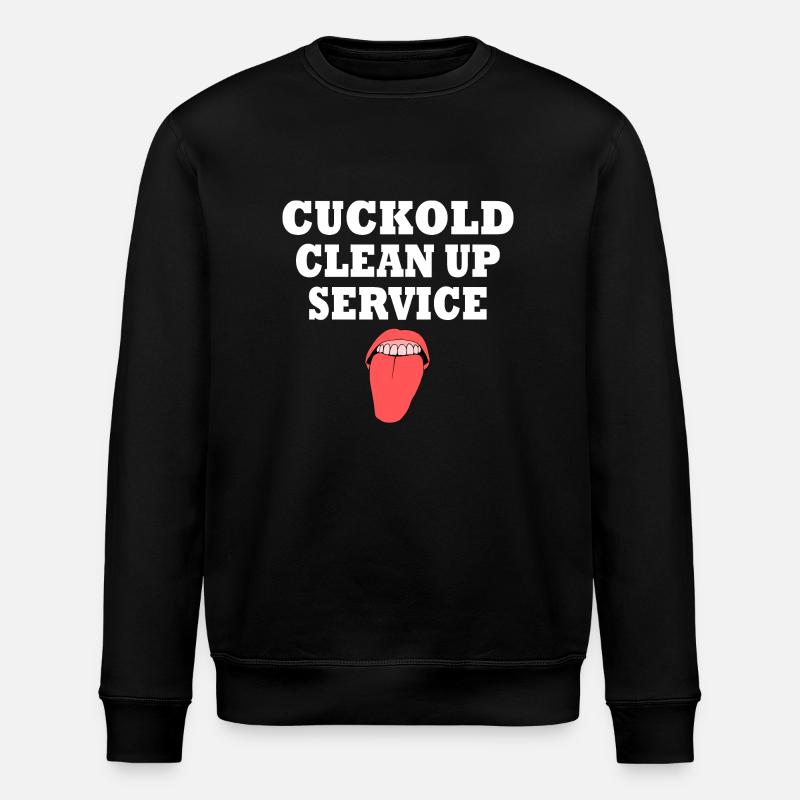 Cuckold cleanup service - Stanley/Stella ROLLER Unisex Organic Sweatshirt - black