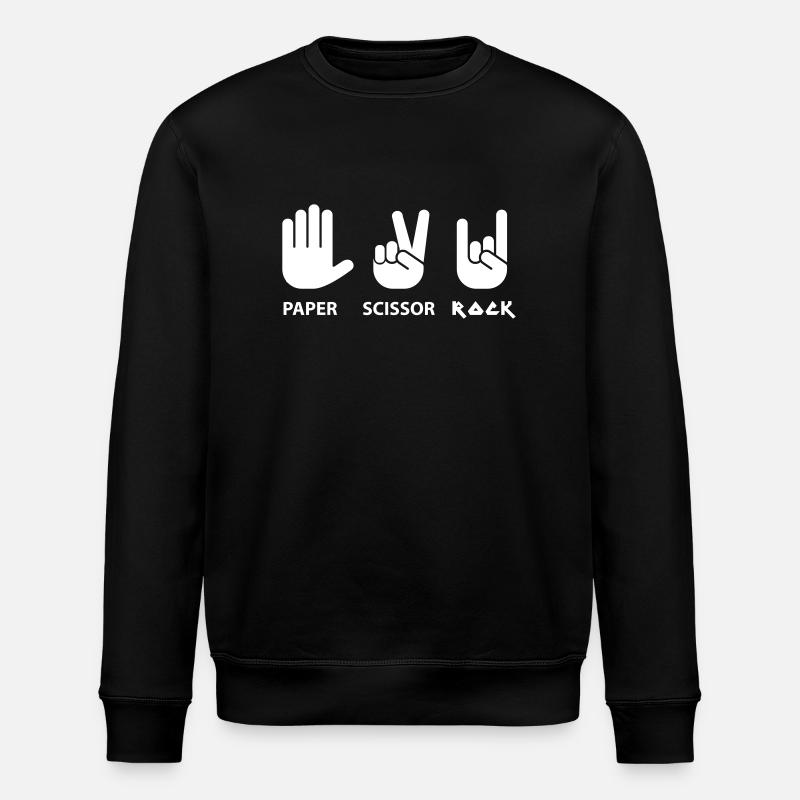 papier ciseaux roche c - Sweat bio ROLLER Stanley/Stella Unisexe - noir