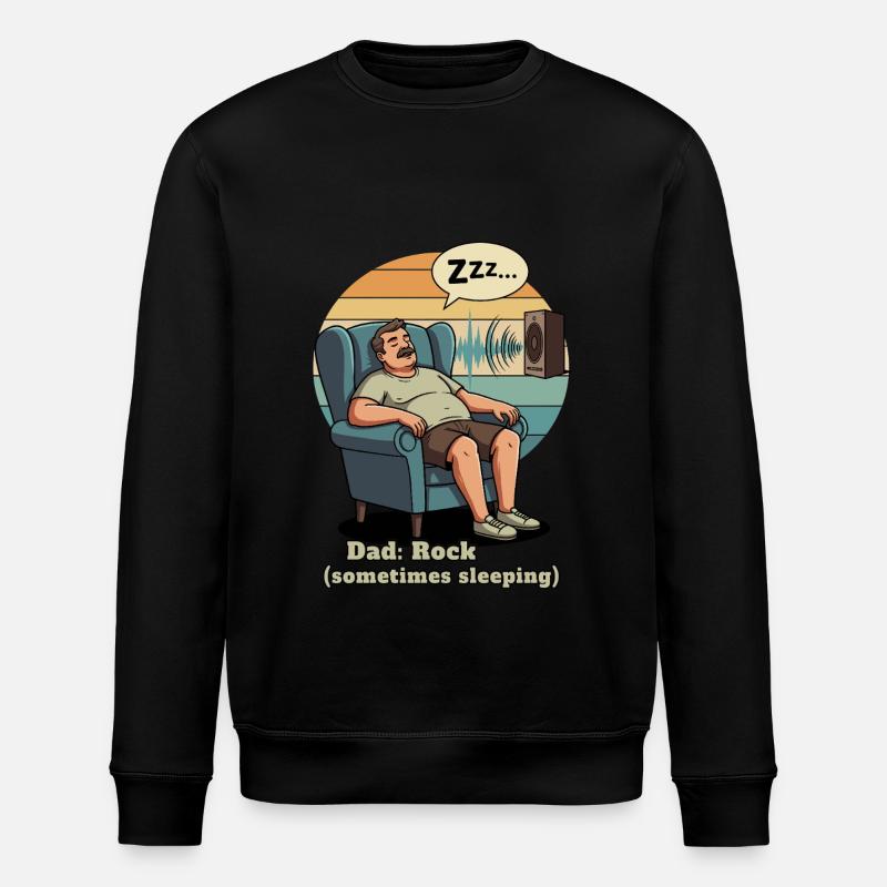Papa: Fels - Stanley/Stella Unisex Bio-Sweatshirt ROLLER - Schwarz