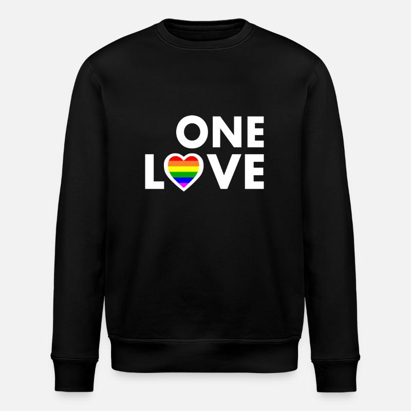 One love - Stanley/Stella Unisex Bio-Sweatshirt ROLLER - Schwarz