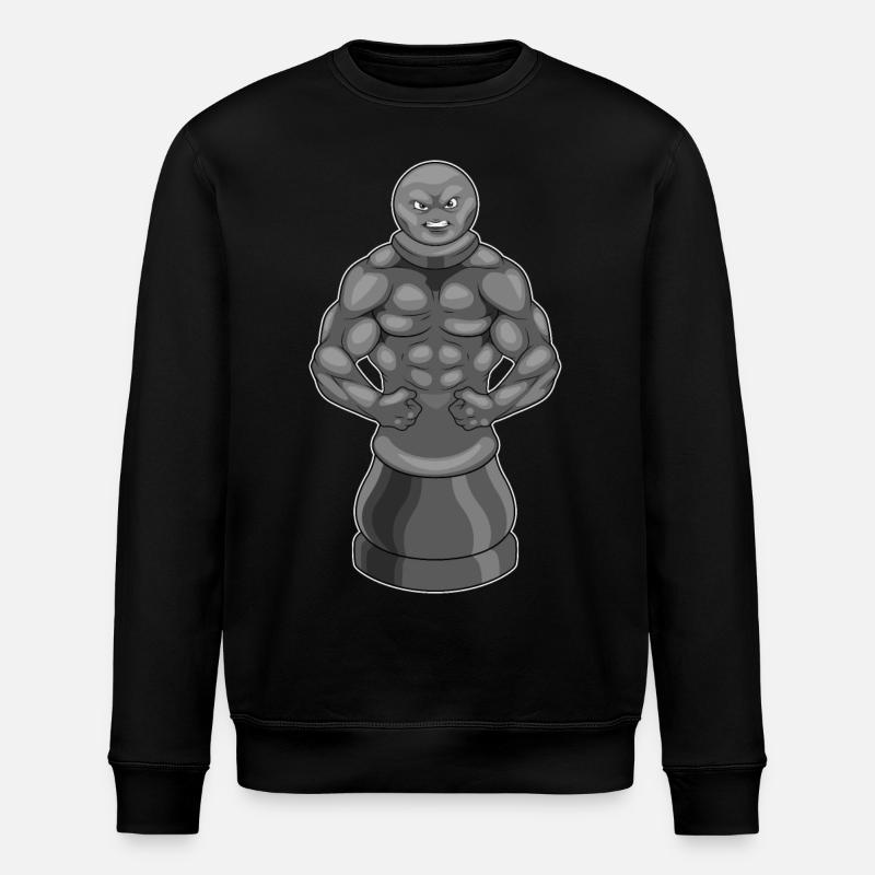 Schachfigur Bauer Schach Krieger - Stanley/Stella Unisex Bio-Sweatshirt ROLLER - Schwarz
