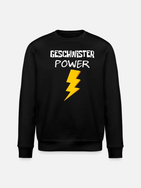 Sibling Power - Stanley/Stella ROLLER Unisex Organic Sweatshirt - black