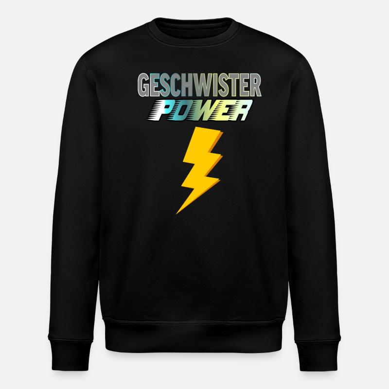 Sibling Power - Stanley/Stella ROLLER Unisex Organic Sweatshirt - black