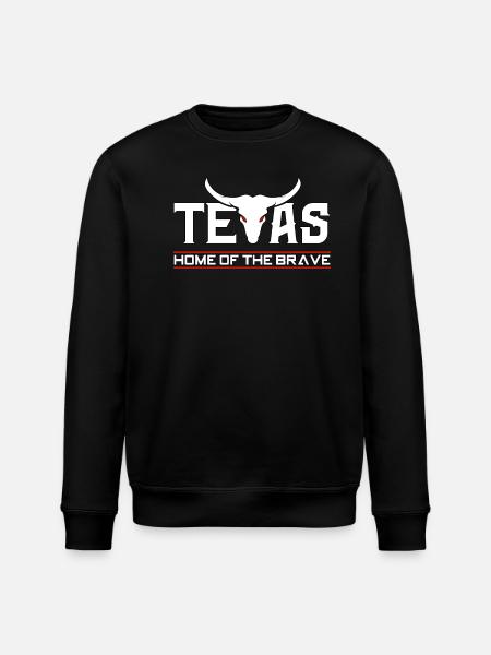 Texas - Stanley/Stella ROLLER Unisex Organic Sweatshirt - black