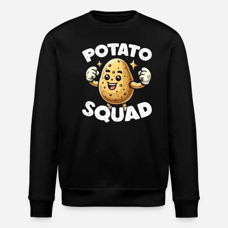 Potato Squad - Kartoffel - Stanley/Stella ROLLER Unisex Organic Sweatshirt - black