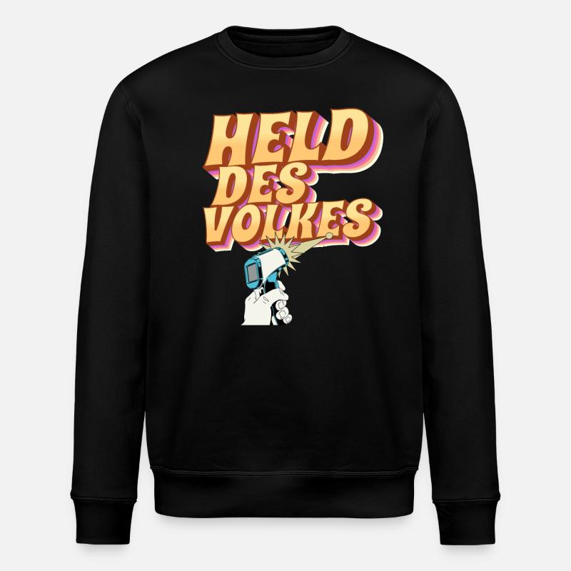 Héros du peuple - Sweat bio ROLLER Stanley/Stella Unisexe - noir